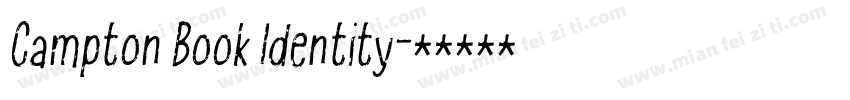 Campton Book Identity字体转换